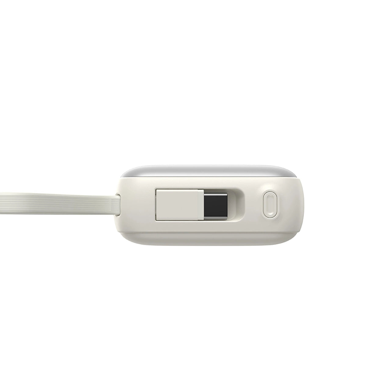 Joyroom JR-PBF27 10000mAh 22.5W Powerbank med indbygget USB-C og Lightning-kabler - hvid