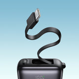 Joyroom JR-PBF27 10000mAh 22.5W Powerbank med indbygget USB-C og Lightning Kabler - sort