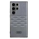 Audi IML Geometric Pattern Case S24 Ultra S928 sort/sort hardcase AU-IMLS24U-A6/D3-BK