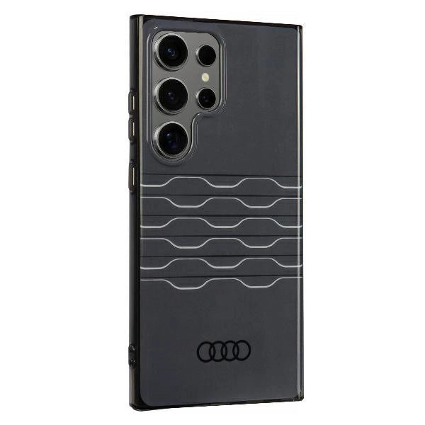 Audi IML Geometric Pattern Case S24 Ultra S928 sort/sort hardcase AU-IMLS24U-A6/D3-BK