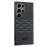 Audi IML Geometric Pattern Case S24 Ultra S928 sort/sort hardcase AU-IMLS24U-A6/D3-BK