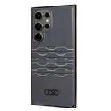 Audi IML Geometric Pattern Case S24 Ultra S928 sort/sort hardcase AU-IMLS24U-A6/D3-BK