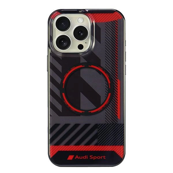 Audi IML Sport MagSafe iPhone 16 Pro Max 6.9" black/black hardcase AUS-IMLMIP16PM-RSQ/D2-BK