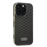 Audi IML Stitching Pattern MagSafe iPhone 16 Pro 6.3" sort/sort hardcase AU-IMLMIP16P-Q5/D3-BK