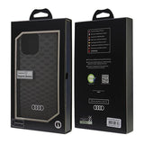 Audi IML Stitching Pattern MagSafe iPhone 16 Pro Max 6.9" sort/sort hardcase AU-IMLMIP16PM-Q5/D3-BK
