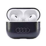 Audi Leather Big Logo AirPods Pro 2 cover sort/sort AU-APP2-GT/D3-BK