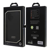 Audi Silicone Case iPhone 16 6.1" black/black hardcase AU-LSRIP16-Q3/D1-BK