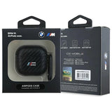 BMW BMA4CMPUCA AirPods 4 cover sort/sort PU Carbon M Collection