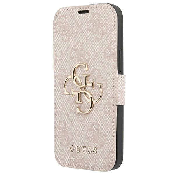 Guess GUBKP13X4GMGPI iPhone 13 Pro Max 6.7" pink/pink book 4G Big Metal Logo
