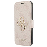 Guess GUBKP13X4GMGPI iPhone 13 Pro Max 6.7" pink/pink book 4G Big Metal Logo