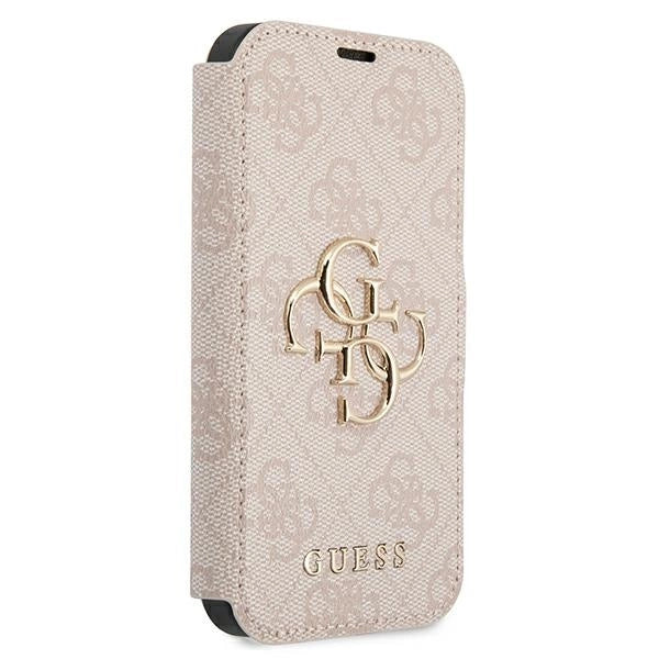 Guess GUBKP13X4GMGPI iPhone 13 Pro Max 6.7" pink/pink book 4G Big Metal Logo