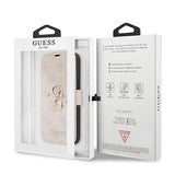 Guess GUBKP13X4GMGPI iPhone 13 Pro Max 6.7" pink/pink book 4G Big Metal Logo