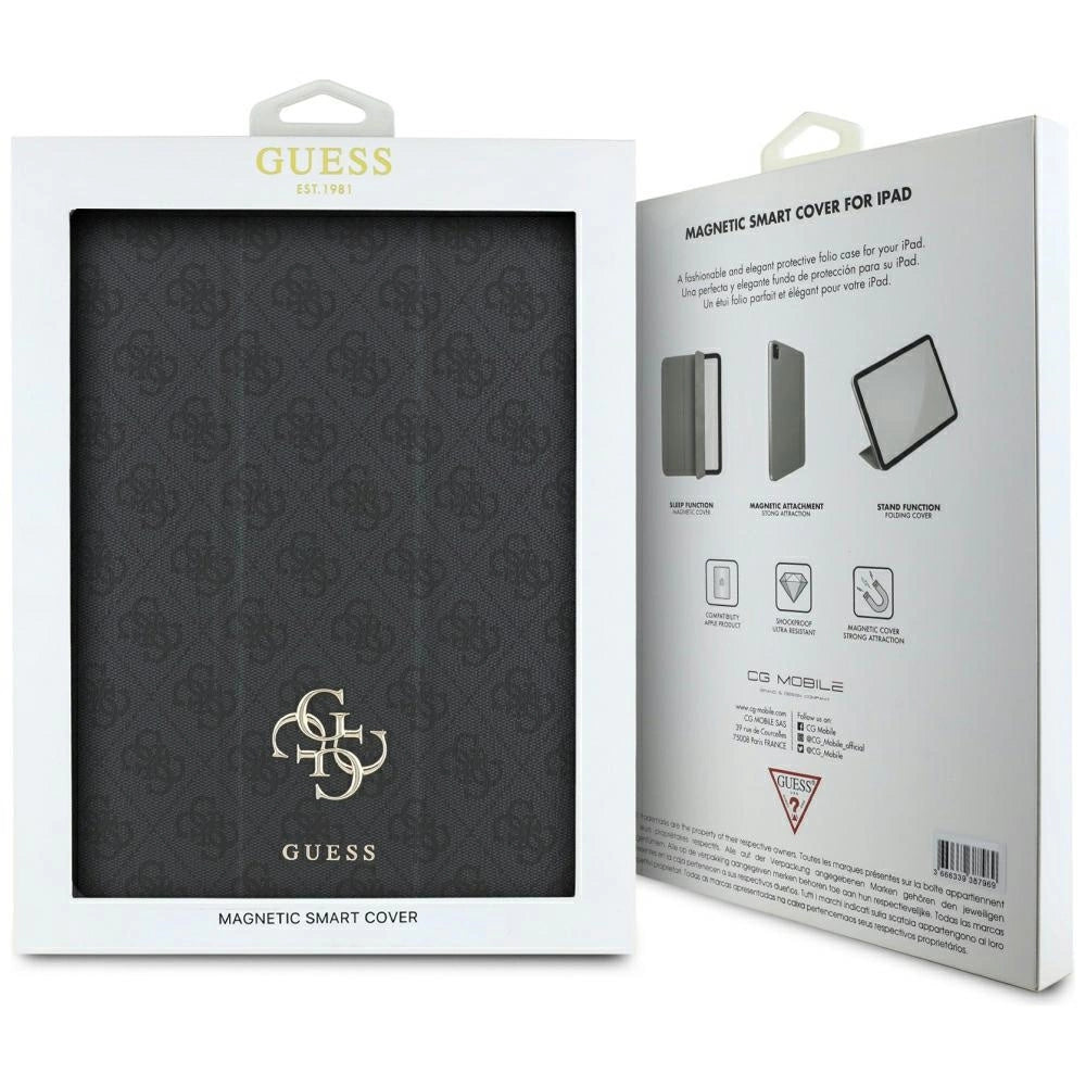 Guess GUFC13PM24PS4SGK iPad Pro 13" 2024 black/black Magnetic 4G Big Logo
