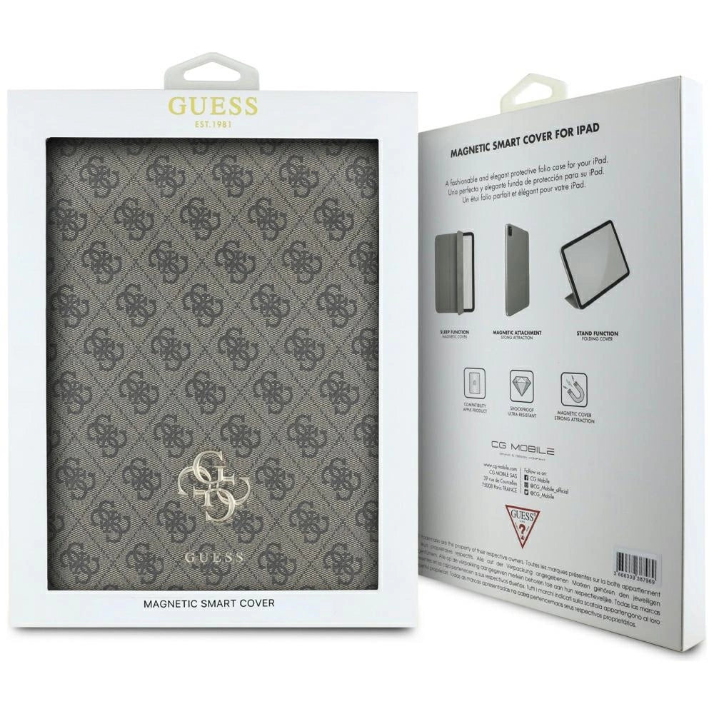 Guess GUFC13RM24PS4SGW iPad Air 13" 2024 brown Magnetic 4G Big Logo