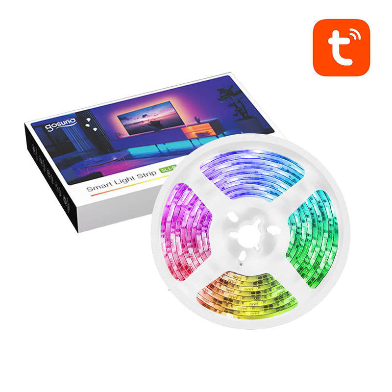 Smart WiFi RGB LED lysstrimmel Gosund SL1 (2,8 m), Tuya