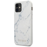 Guess Marble Case til iPhone 12 mini 5.4" - Hvid