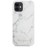 Guess Marble Case til iPhone 12 mini 5.4" - Hvid