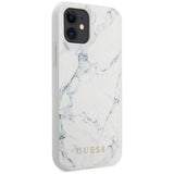 Guess Marble Case til iPhone 12 mini 5.4" - Hvid