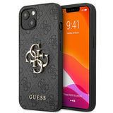 Guess GUHCP13M4GMGGR iPhone 13 / 14 / 15 6.1" gray/gray hardcase 4G Big Metal Logo
