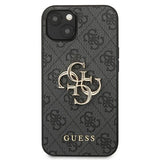 Guess GUHCP13M4GMGGR iPhone 13 / 14 / 15 6.1" gray/gray hardcase 4G Big Metal Logo