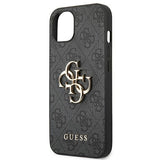 Guess GUHCP13M4GMGGR iPhone 13 / 14 / 15 6.1" gray/gray hardcase 4G Big Metal Logo