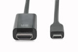 Digitus AK-300330-020-S videokabel adapter 2 m USB Type-C DisplayPort Sort