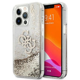 Guess 4G Big Liquid Glitter Case til iPhone 13 Pro Max 6.7" - guld