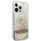 Guess 4G Big Liquid Glitter Case til iPhone 13 Pro Max 6.7" - guld