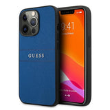 Guess Saffiano Strap Case til iPhone 13 Pro Max 6.7" - Blå