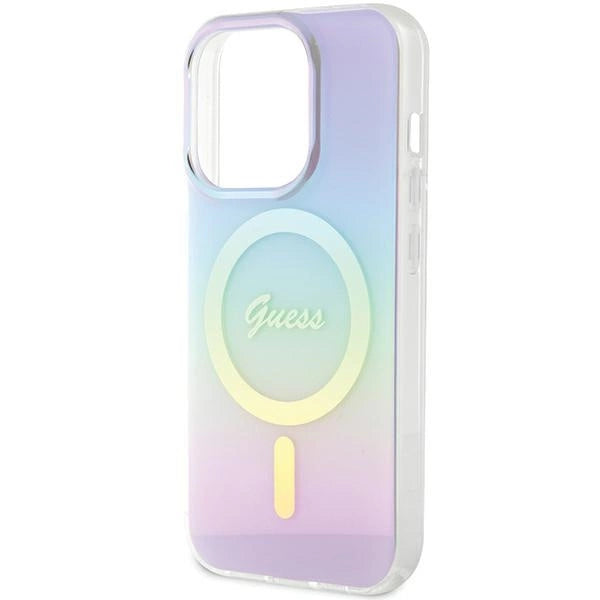 Guess GUHMP15LHITSU iPhone 15 Pro 6.1" lilla/lila hardcase IML Iridescent MagSafe