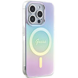 Guess GUHMP15XHITSU iPhone 15 Pro Max 6.7" lilla/lila hardcase IML Iridescent MagSafe
