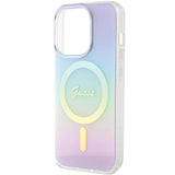 Guess GUHMP15XHITSU iPhone 15 Pro Max 6.7" lilla/lila hardcase IML Iridescent MagSafe