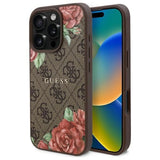 Guess GUHMP16LP4ROPEMCW iPhone 16 Pro 6.3" brun/brun hardcase 4G blomster Print MagSafe