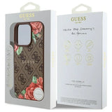 Guess GUHMP16LP4ROPEMCW iPhone 16 Pro 6.3" brun/brun hardcase 4G blomster Print MagSafe
