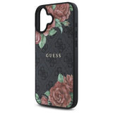 Guess GUHMP16SP4ROPEMCK iPhone 16 6.1" sort/sort hardcase 4G Flowers Print MagSafe
