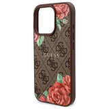 Guess GUHMP16XP4ROPEMCW iPhone 16 Pro Max 6.9" brown/brown hardcase 4G Flowers Print MagSafe