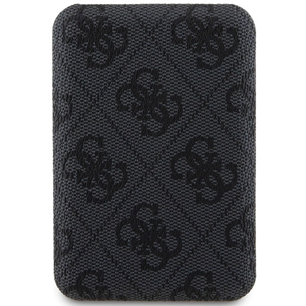 Guess Powerbank induktiv 15W GUPB5FP4EMGK 5000mAh sort/sort 4G Læder Metal Logo MagSafe