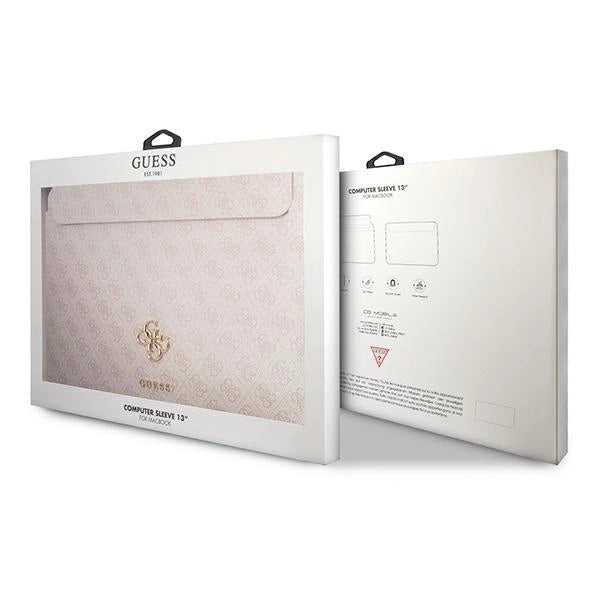 Guess Sleeve GUCS13G4GFPI 13" pink 4G Stor logo