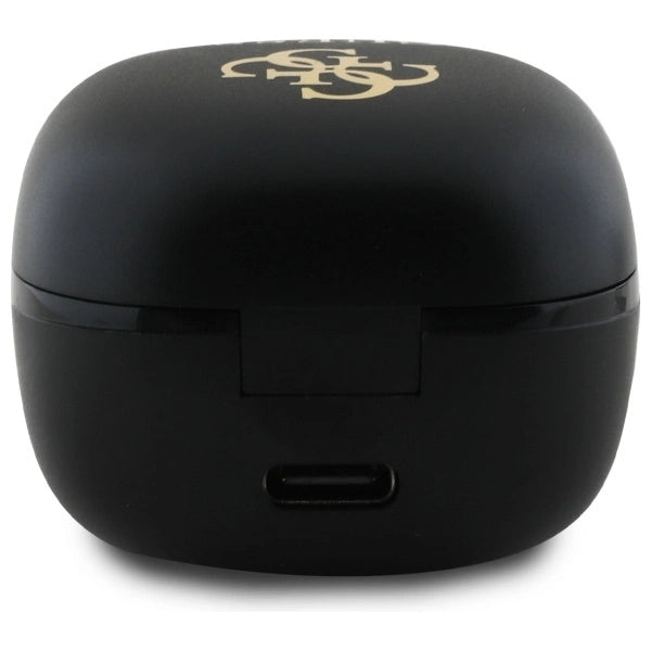 Guess Bluetooth headphones GUTWSJ144ESK TWS + docking station black/black Iridescent 4G Printed Logo