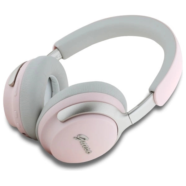 Guess Bluetooth ANC/ENC Headphones GUBHC22PSBCSMP Pink DB Metal Script Logo