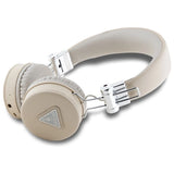 Guess Bluetooth on-ear hovedtelefoner ENC GUBH70PGTSPSE beige/beige Grained Classic Round Shape