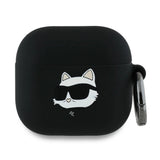 Karl Lagerfeld KLA4RUNCHK AirPods 4 cover sort/sort Silicone Choupette Head 3D