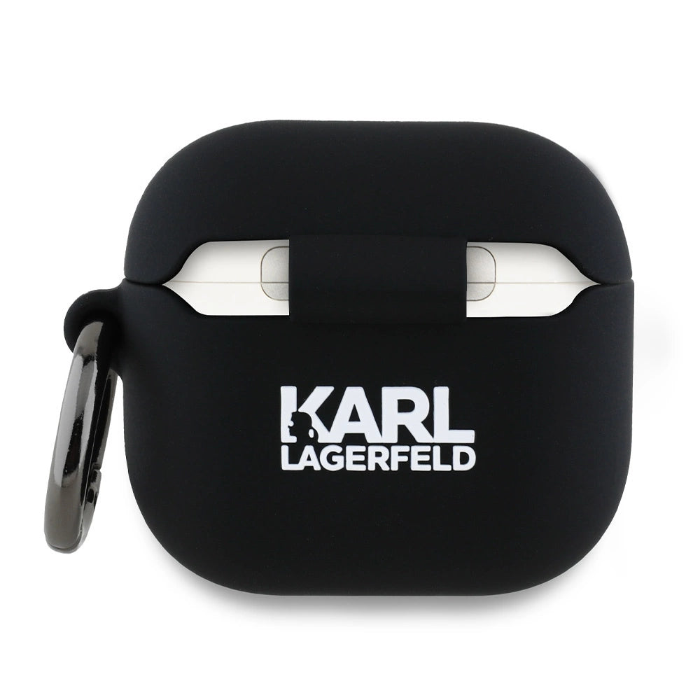 Karl Lagerfeld KLA4RUNCHK AirPods 4 cover sort/sort Silicone Choupette Head 3D