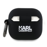 Karl Lagerfeld KLA4RUNCHK AirPods 4 cover sort/sort Silicone Choupette Head 3D