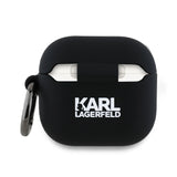 Karl Lagerfeld KLA4RUNKCHK AirPods 4 cover sort/sort Karl&Chaupette Head 3D