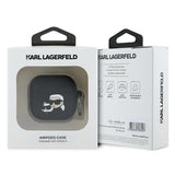 Karl Lagerfeld KLA4RUNKCHK AirPods 4 cover sort/sort Karl&Chaupette Head 3D