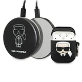 Karl Lagerfeld Ikonik Case til AirPods + Powerbank - sort