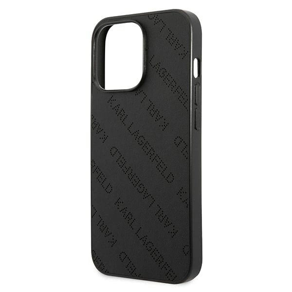 Karl Lagerfeld Perforated Allover Case for iPhone 13 Pro / 13 6.1" - Black