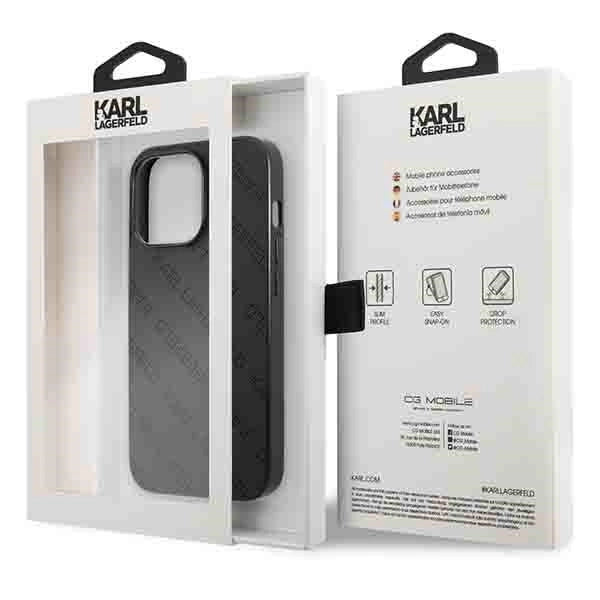 Karl Lagerfeld Perforated Allover Case for iPhone 13 Pro / 13 6.1" - Black