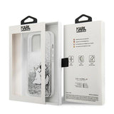 Karl Lagerfeld Liquid Glitter Choupette Fun case for iPhone 13 Pro Max 6.7" - silver
